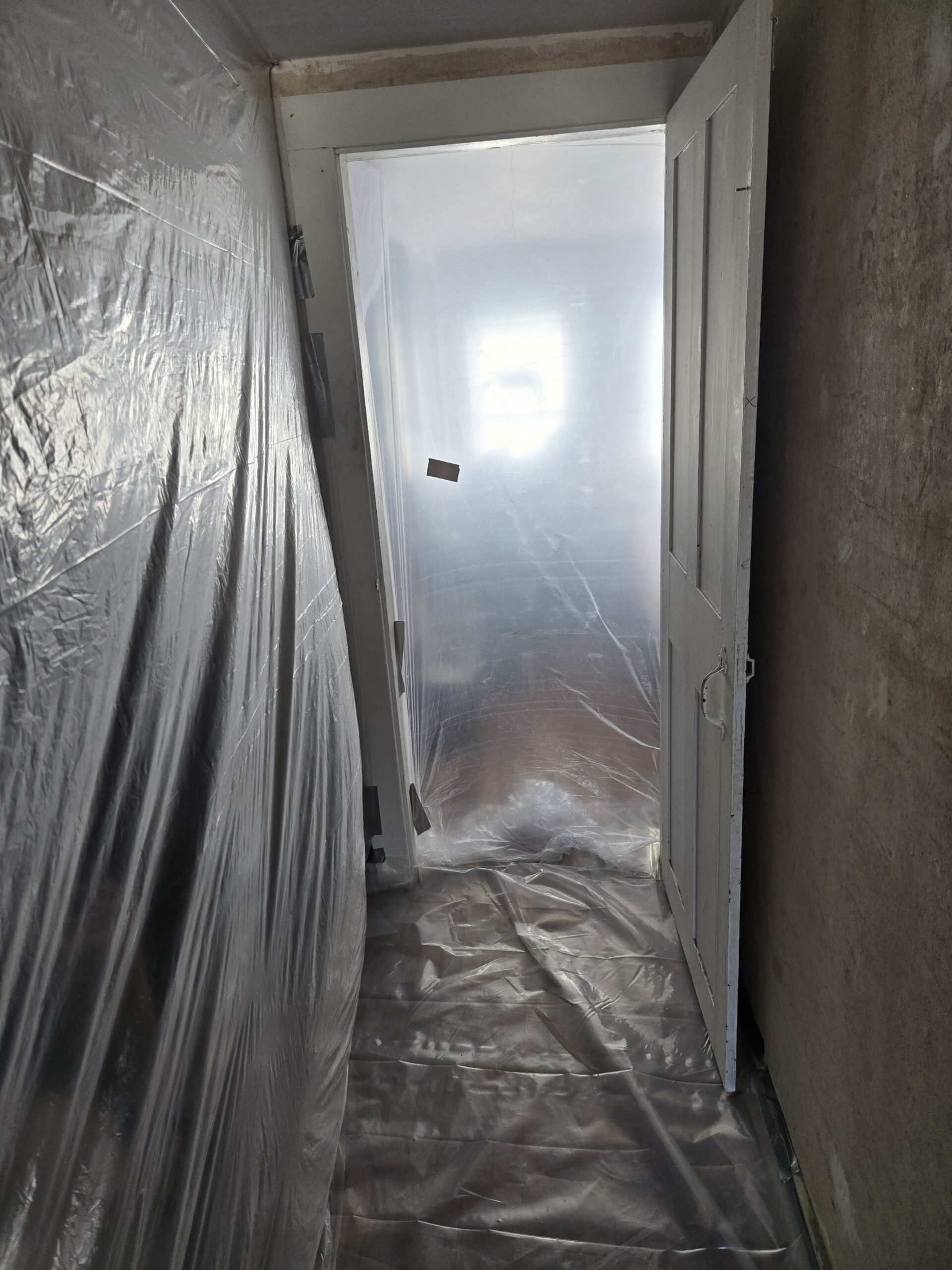 Lead abatement work in progress